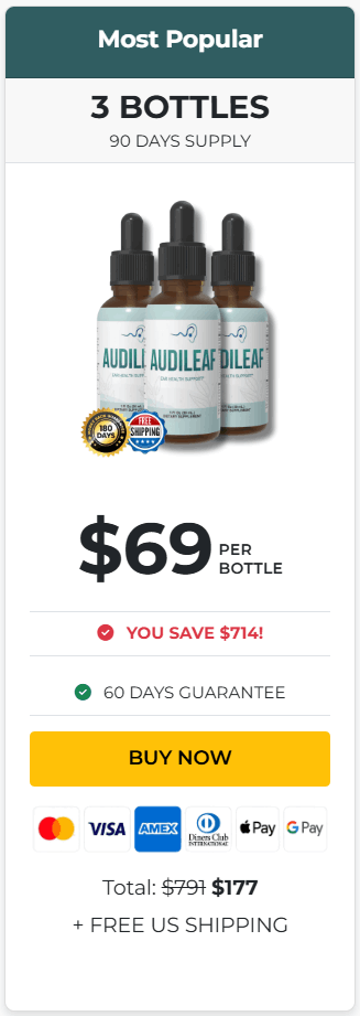 Order AudiLeaf 3 Bottles